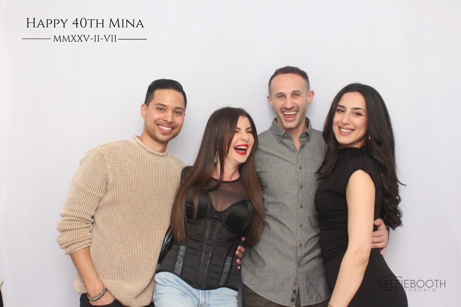 A real moment captured at a SelfieBooth Toronto event