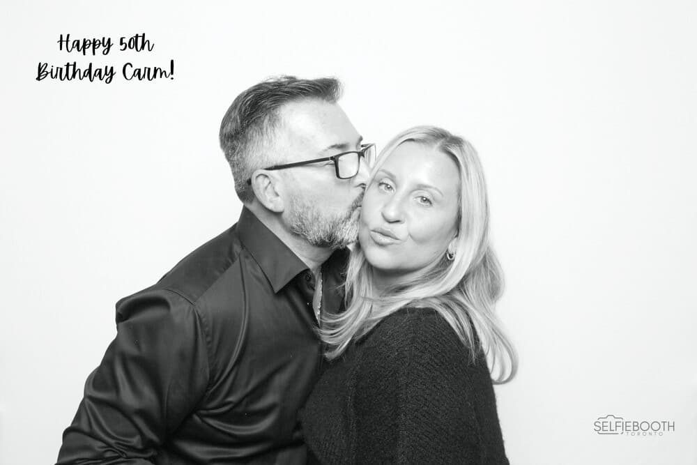 A real moment captured at a SelfieBooth Toronto event